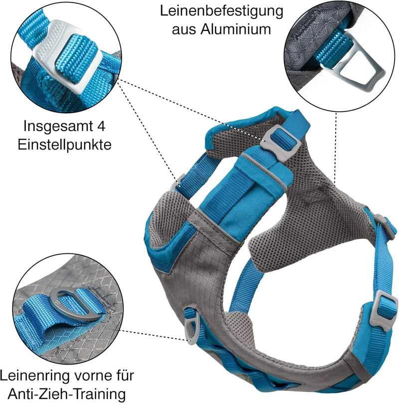 Nomad Carrier Backpack - Airline Approved Dog Bag for Travel - Stylish Pet Backpack with Waterproof Bottom - Lightweight for Hiking - Small Breed Dog Carrier with Tablet Sleeve - Blue