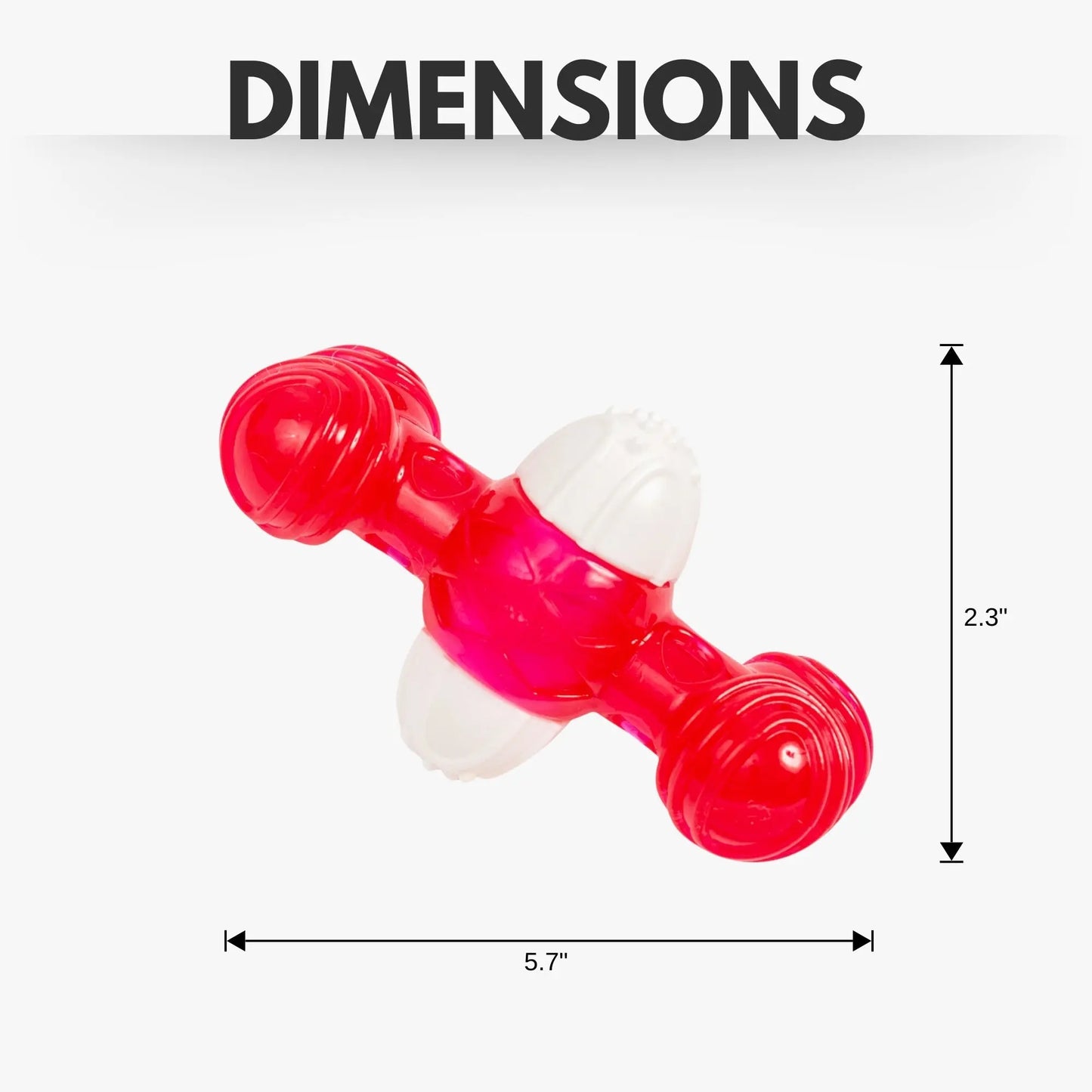 Country Living TPR & Nylon Quacker Bone Chew Toy for Dogs – with Engaging Quacking Sound American Pet Supplies