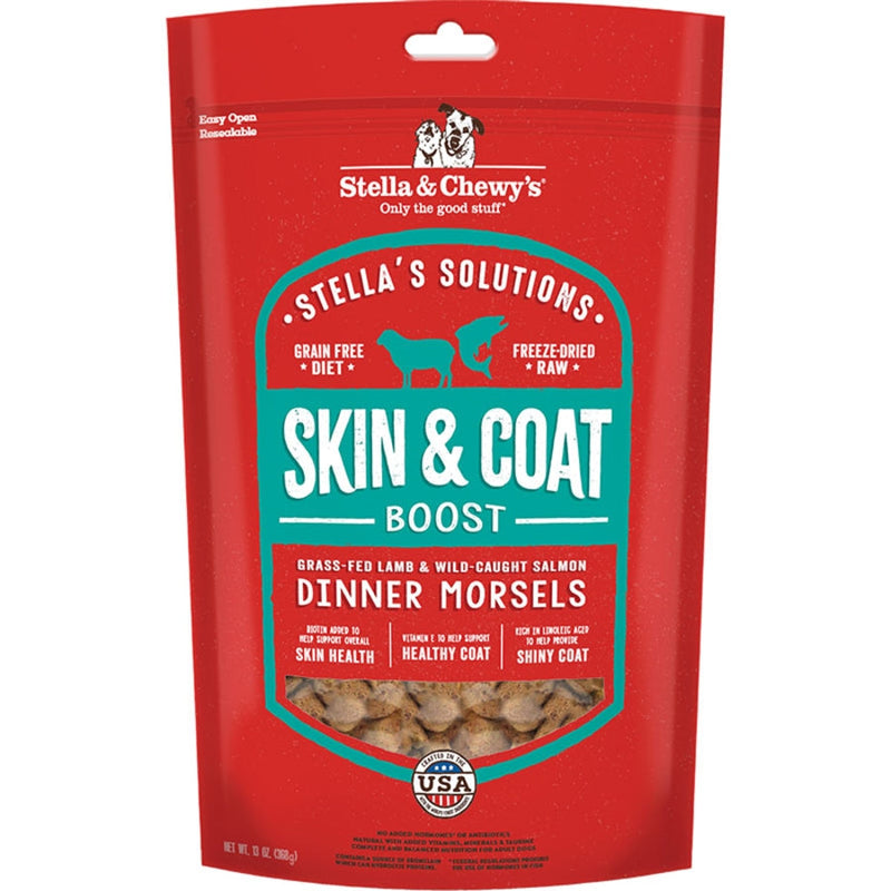 Stella and Chewys Solutions Skin and Coat Boost Freeze-Dried Duck 7.5oz.