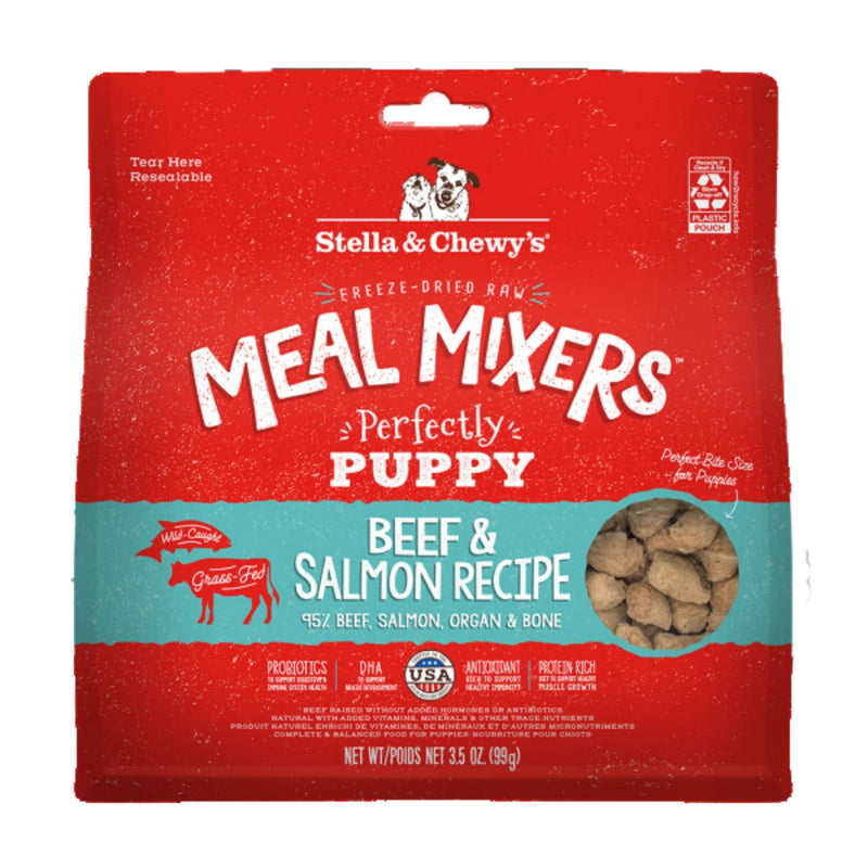 Stella and Chewys Dog Freeze-Dried Mixer Puppy Beef and Salmon 3.5oz.