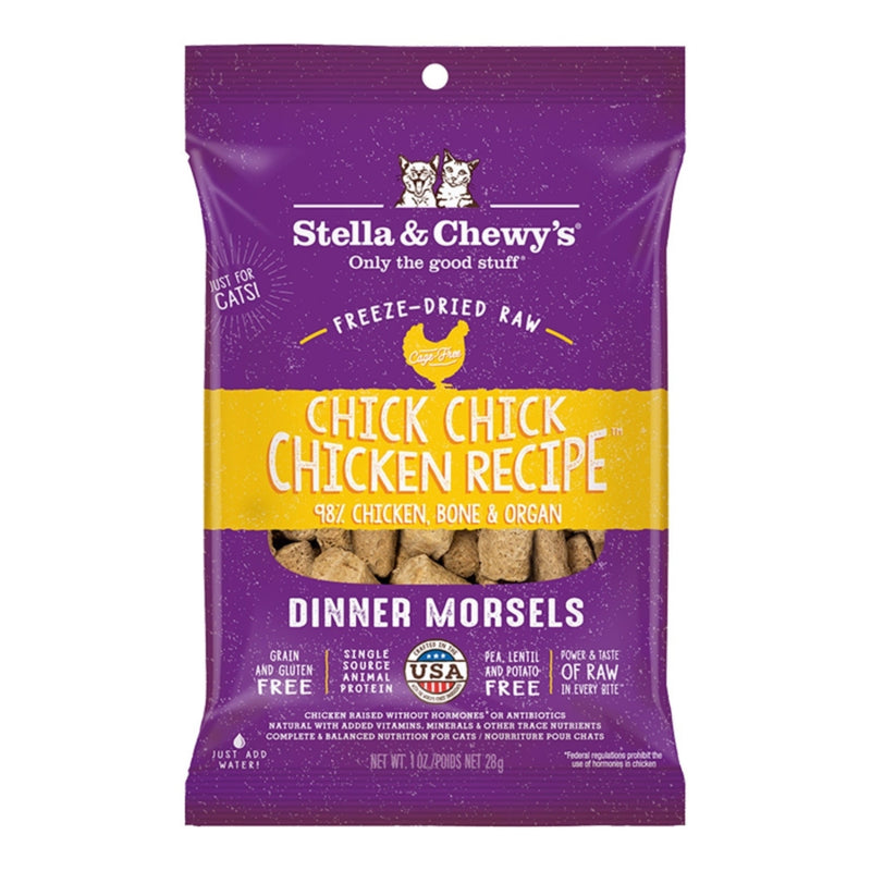 Stella & Chewys Cat Freeze Dried Dinner Morsels Chicken 1oz. (Case of 8)