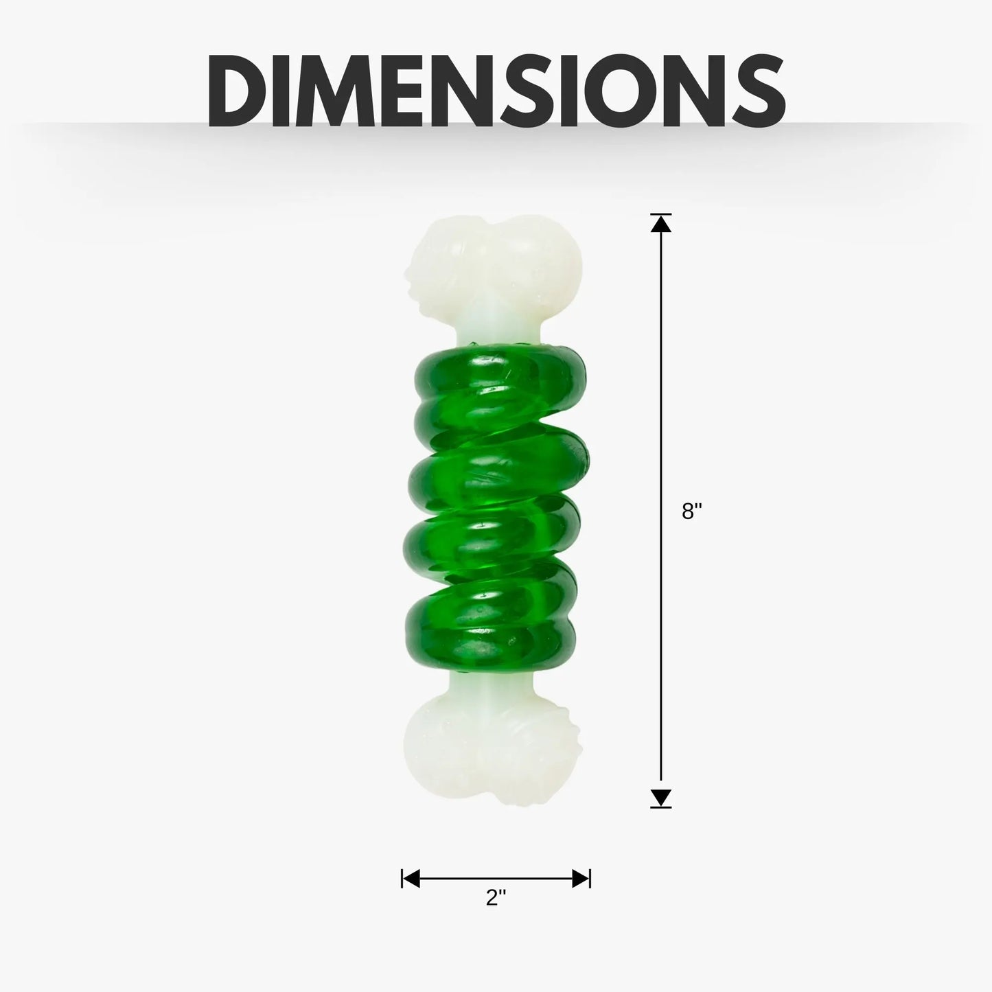 Country Living Bone-a-Treat Dog Chew Toy – Orange Bulged Balls & Green Spiral Ring American Pet Supplies