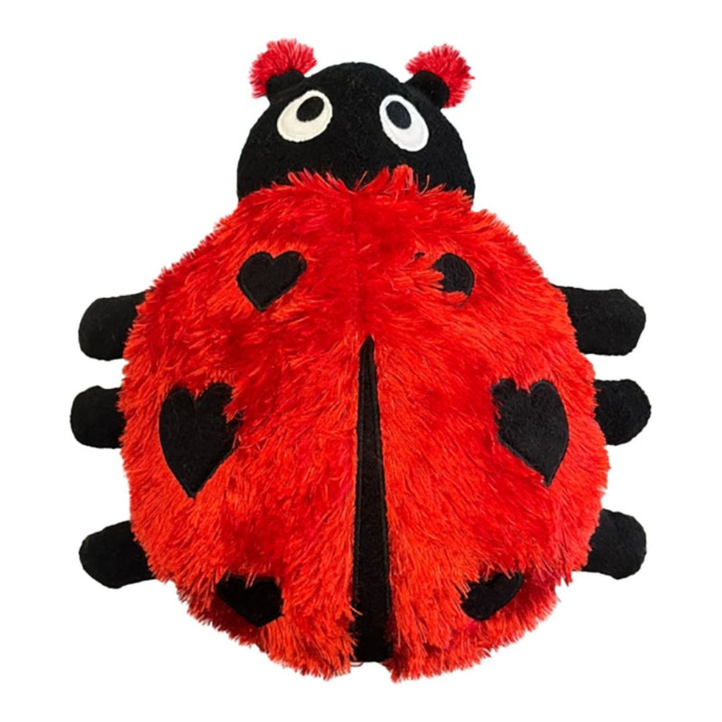 Fabdog Fluffy Ladybug Medium