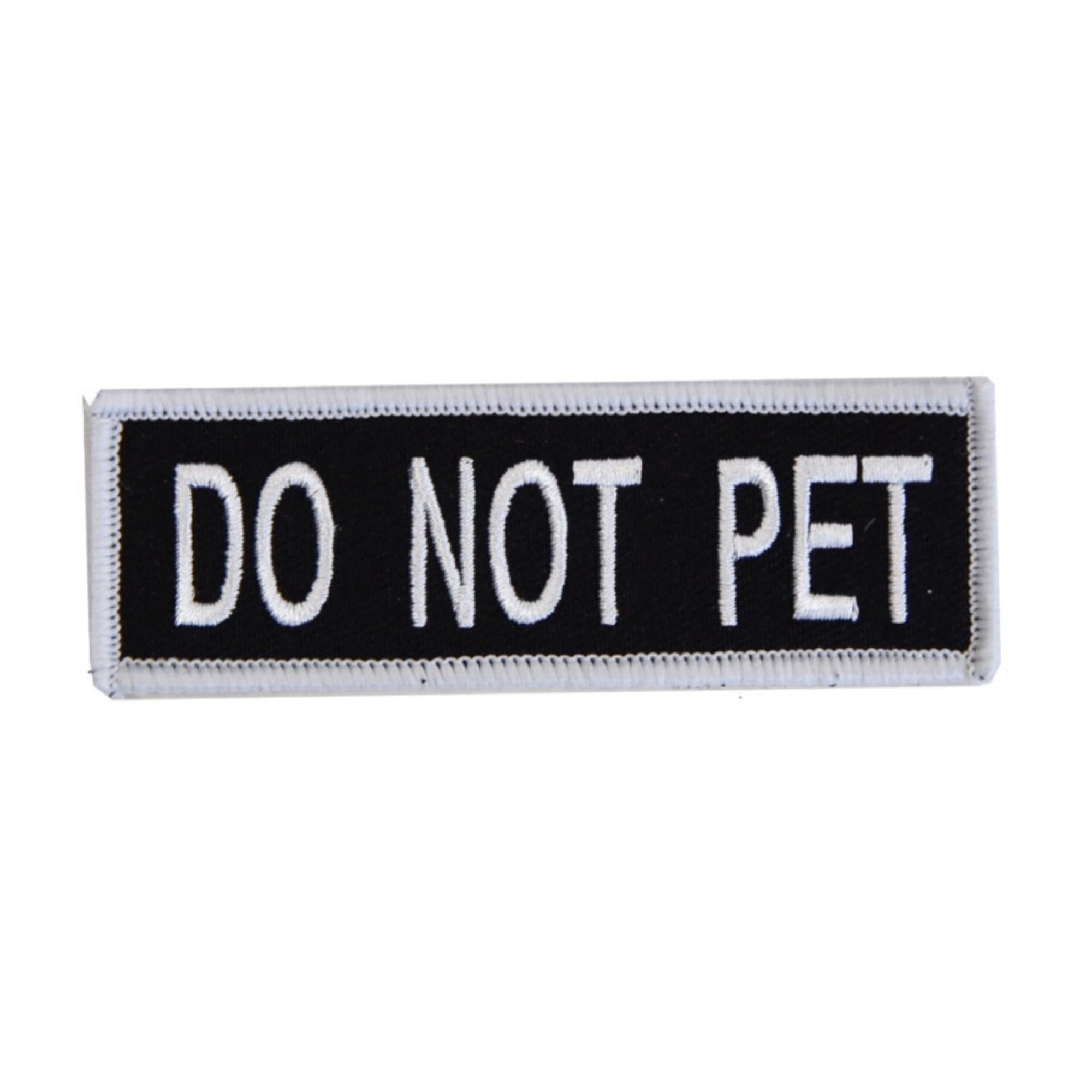 Boss Dog Tactical Harness Patch Do Not Pet, 1ea/SM