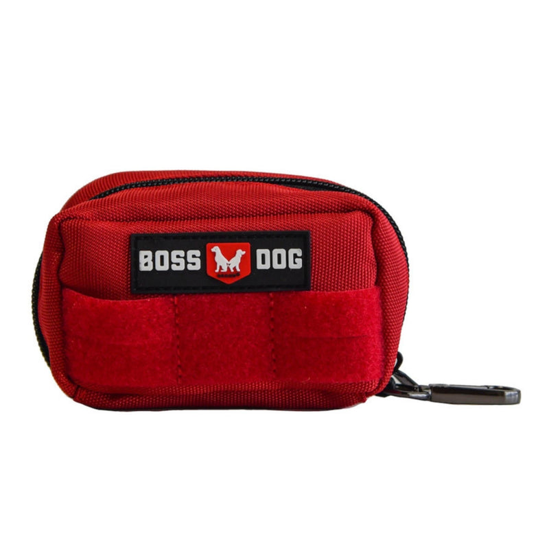 Boss Dog Tactical Molle Harness Bag Red, 1ea/SM