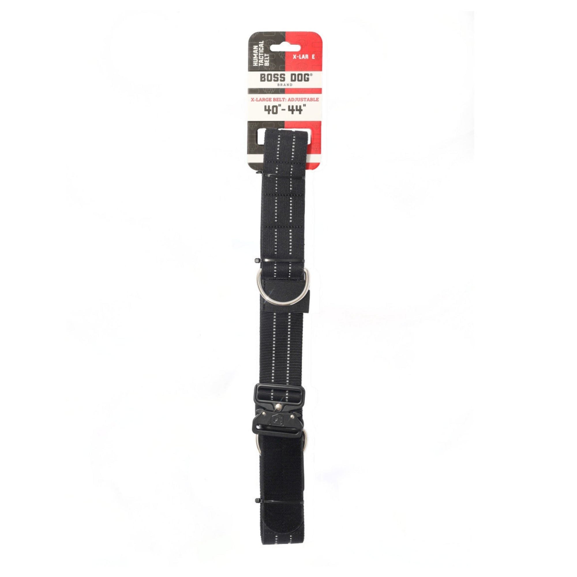 Boss Dog Human Boss Tactical Utility Dog Walker Belt Black, 1ea/XL 4044In Waist