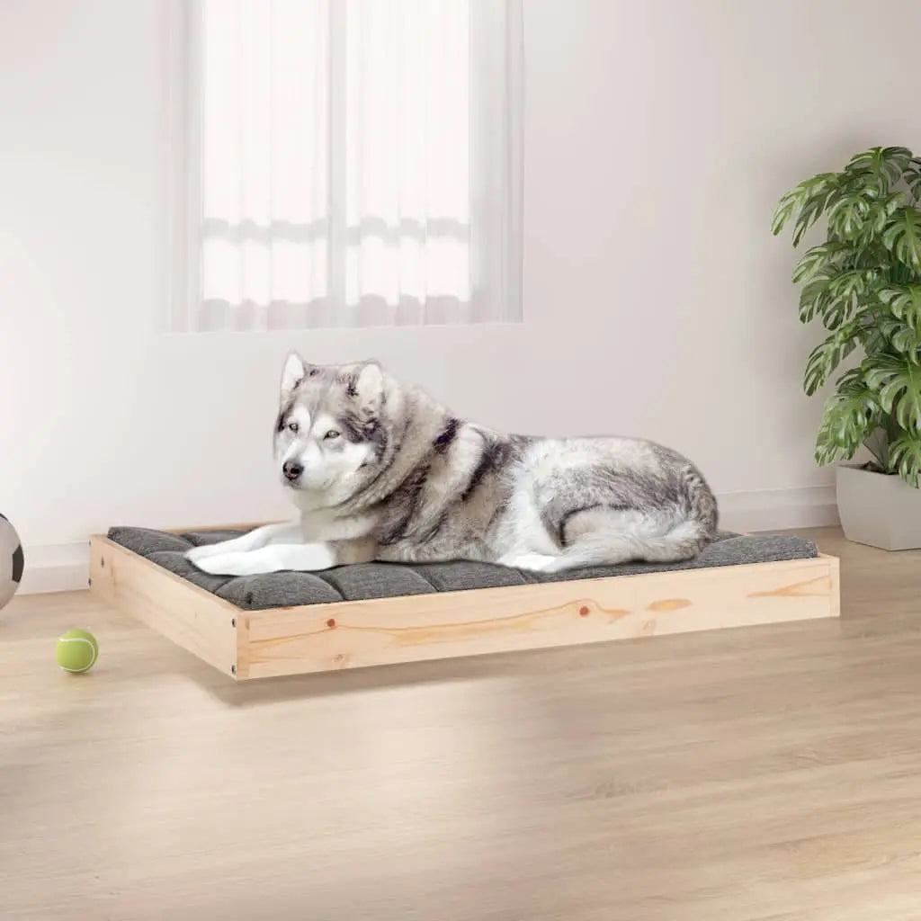 vidaXL Dog Bed Dog Sofa Bed Couch Pet Bed with Wooden Frame Solid Wood Pine