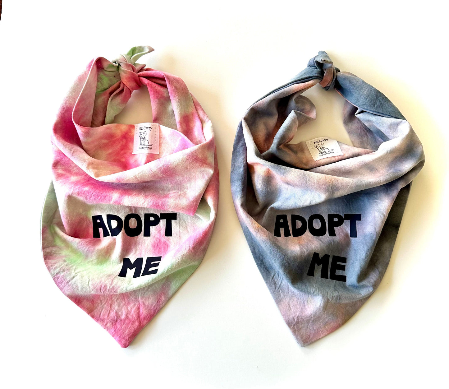Adopt Me Tie Dye Dog Bandana Best Seller Happy Tails Outfitters