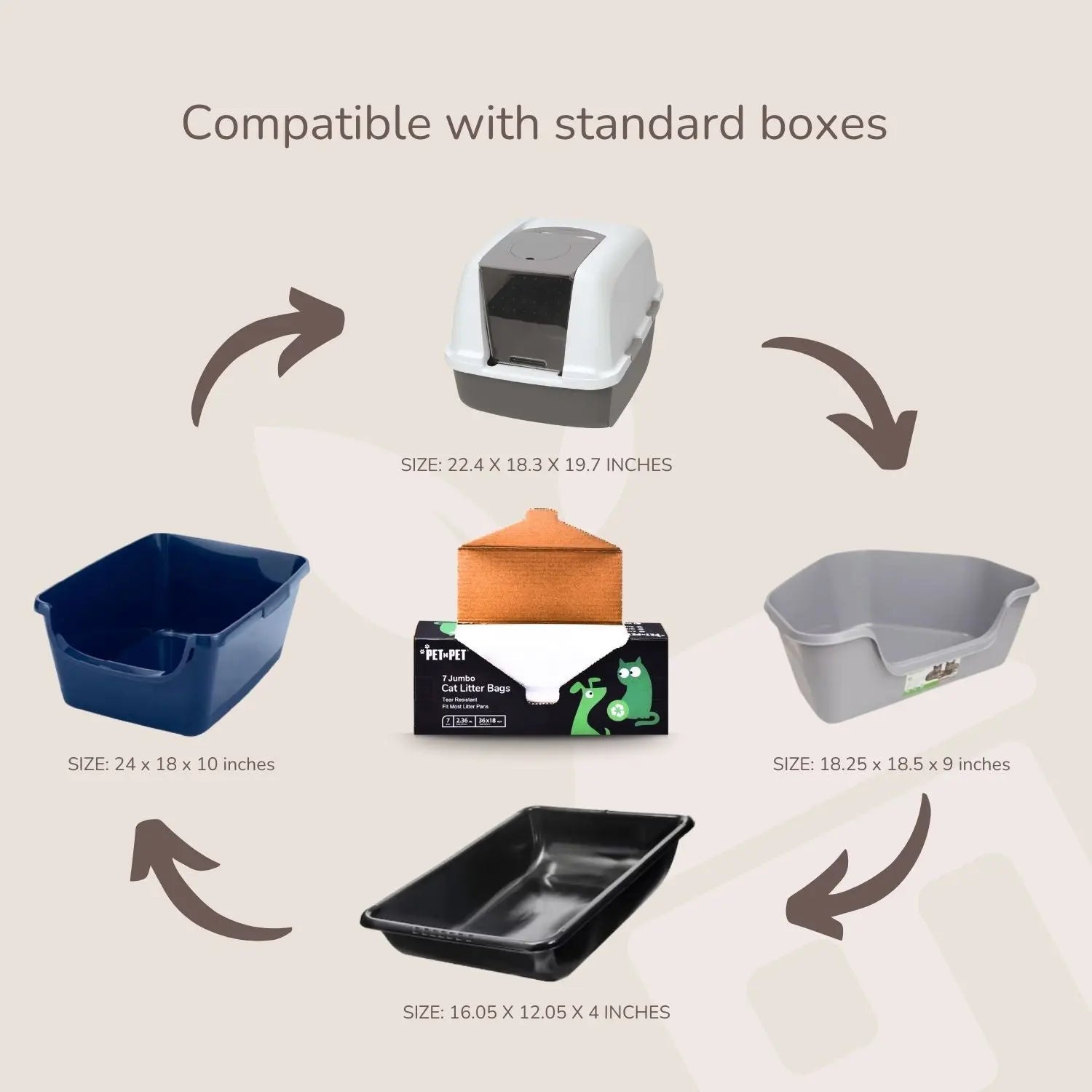 Jumbo Cat Litter Box Liners - K9 Outdoors