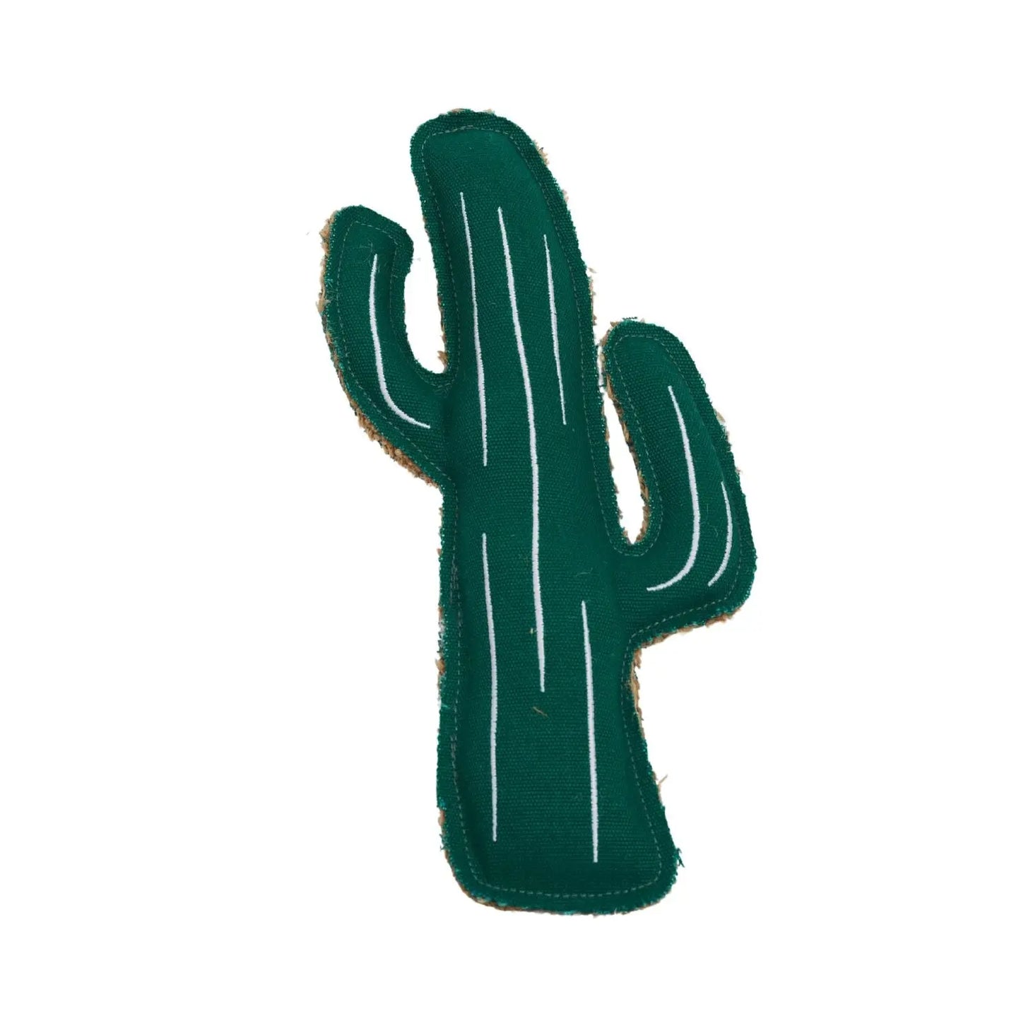 Country Living Canvas & Jute Cactus-Shaped Dog Chew Toy – Durable, Safe and Non-Toxic American Pet Supplies