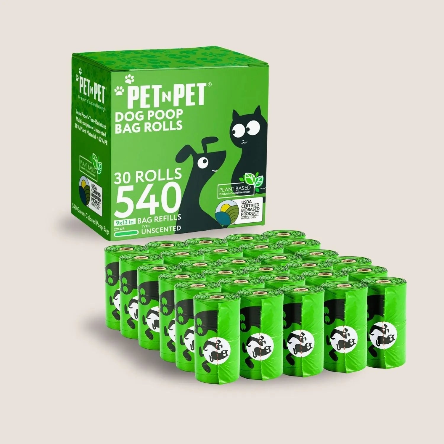 41% Plant-based Poop Bags - K9 Outdoors