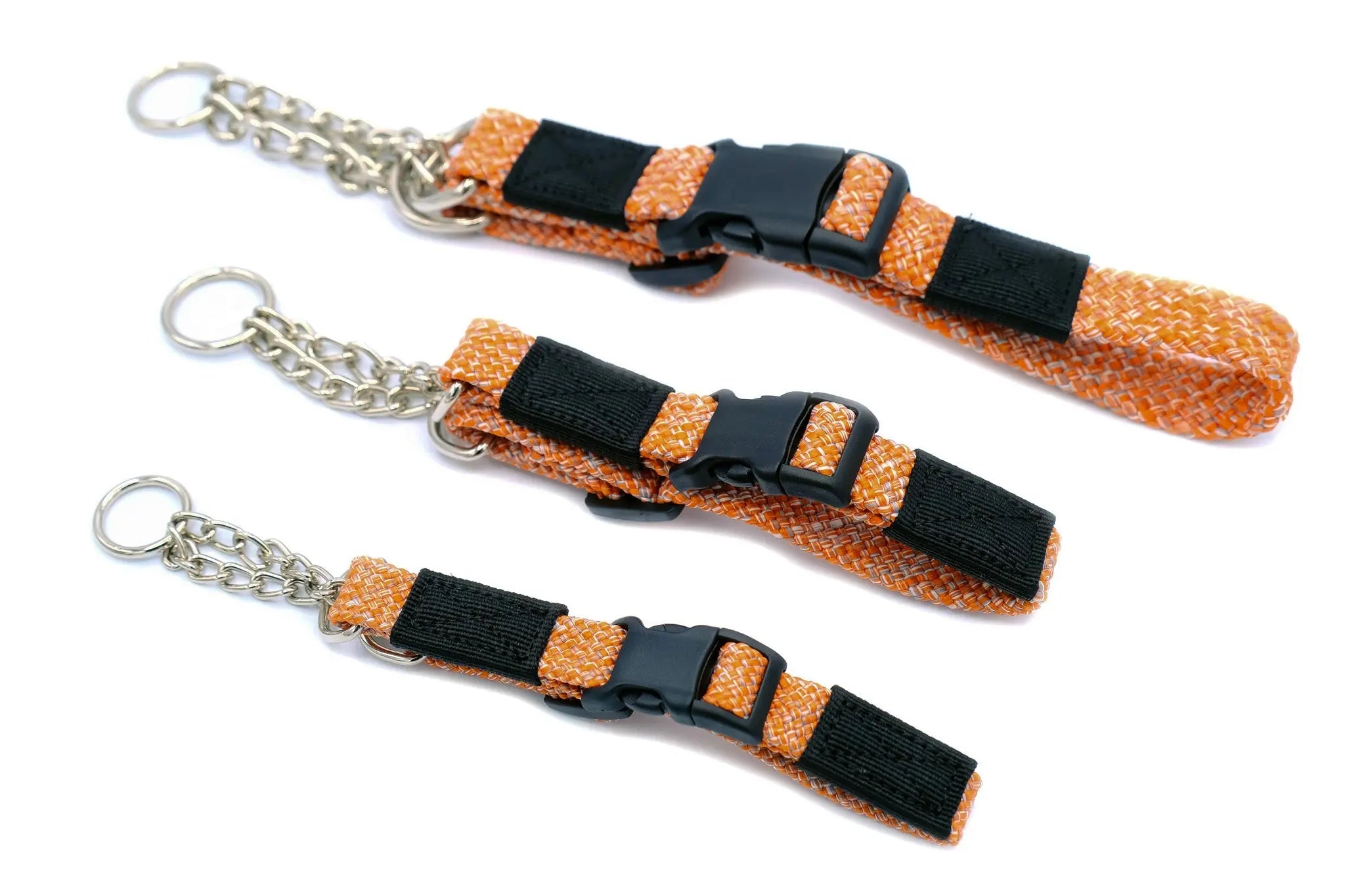 Adventure Style Flat Weave Climbing Rope Martingale Dog Collar Euro-Dog Collars and Leads