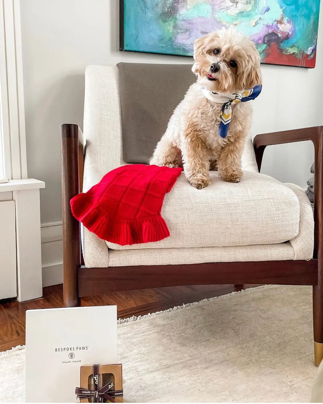 Erin 100% Silk Twill Dog Scarf, or Bandana BESPOKE PAWS