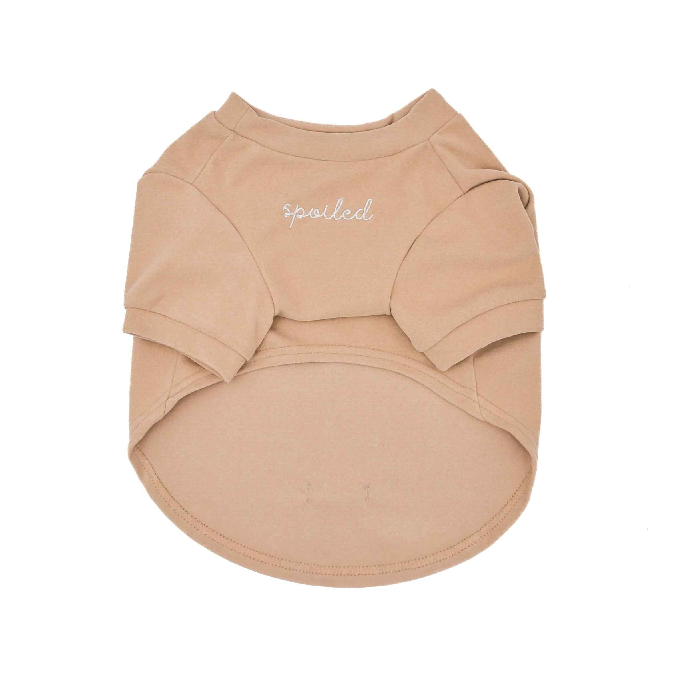 Fur Elise Spoiled Mock Neck Shirt - Latte