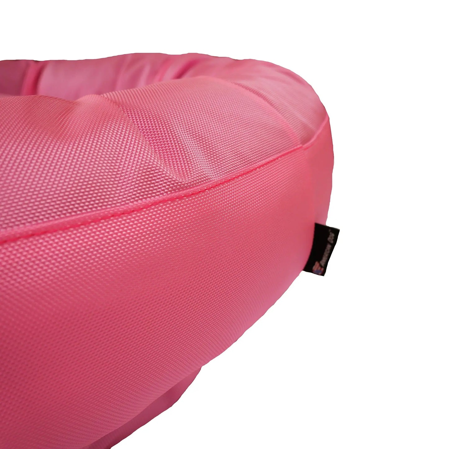 Dog Bed Round Bolster Armor™ 'F#ck Cancer' American Dog