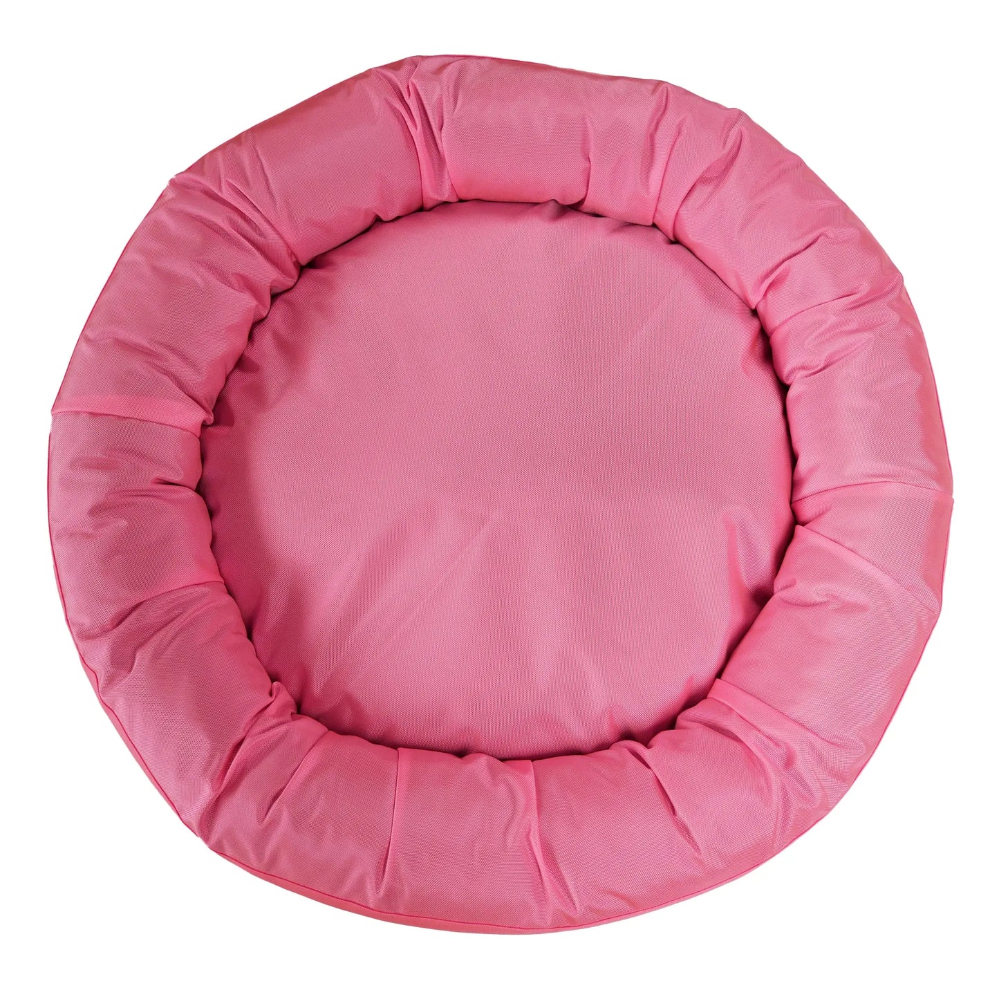Dog Bed Round Bolster Armor™ 'F#ck Cancer' American Dog