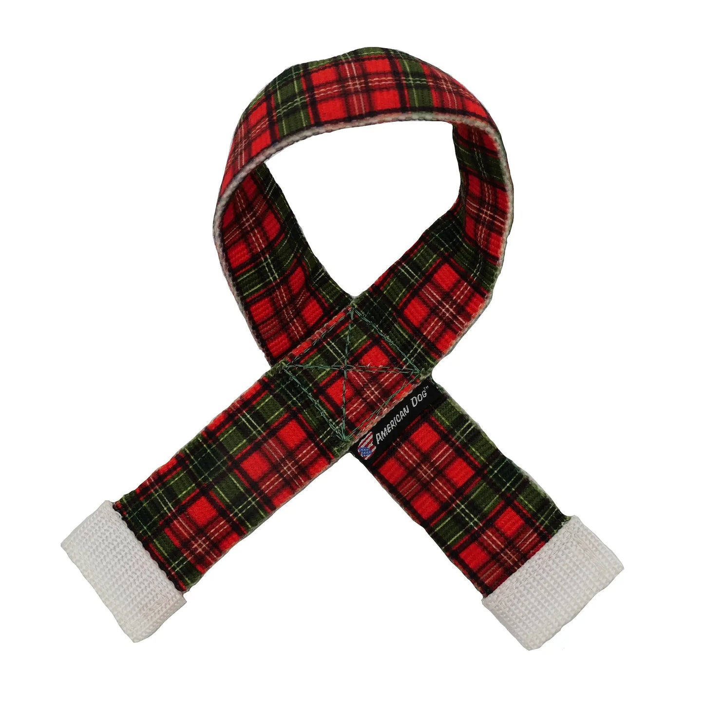 Fire Hose Holiday Scarf Tug American Dog