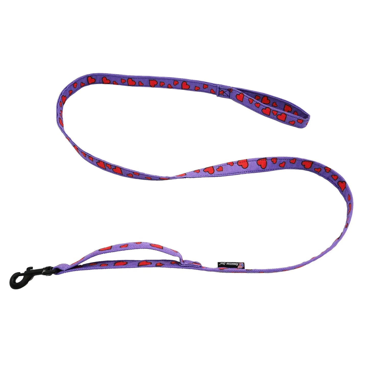 Leashes. Ballistic Solids or Design Prints American Dog