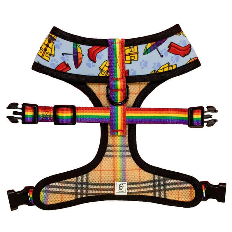 April Showers Reversible Harness Pawmigo