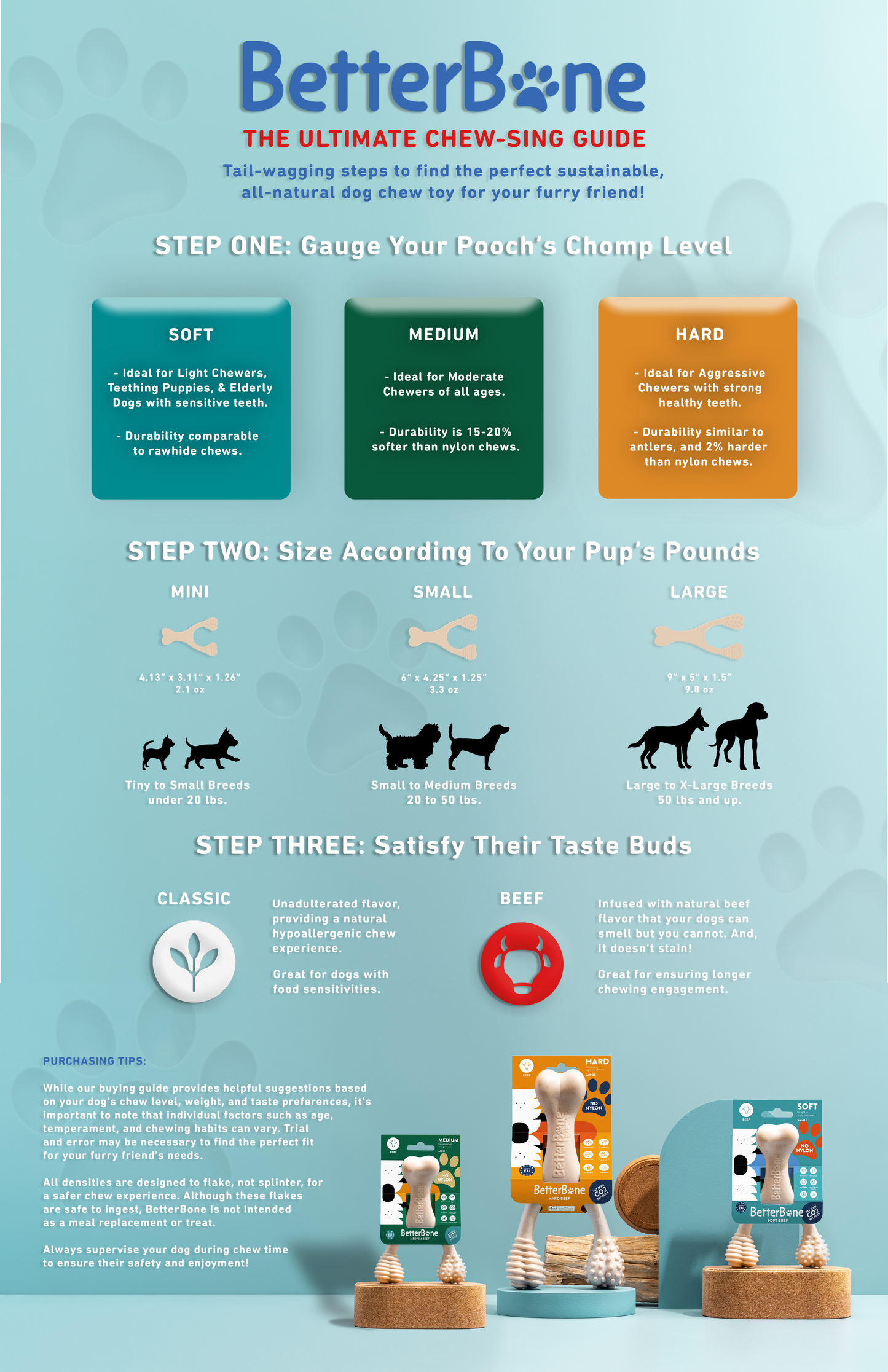 BetterBone HARD CHEW TOY: Natural Ingredients, eco-friendly, and ultra-durable chew for the toughest chewers! BetterBone All Natural Eco-Friendly Dog Chews & Bones