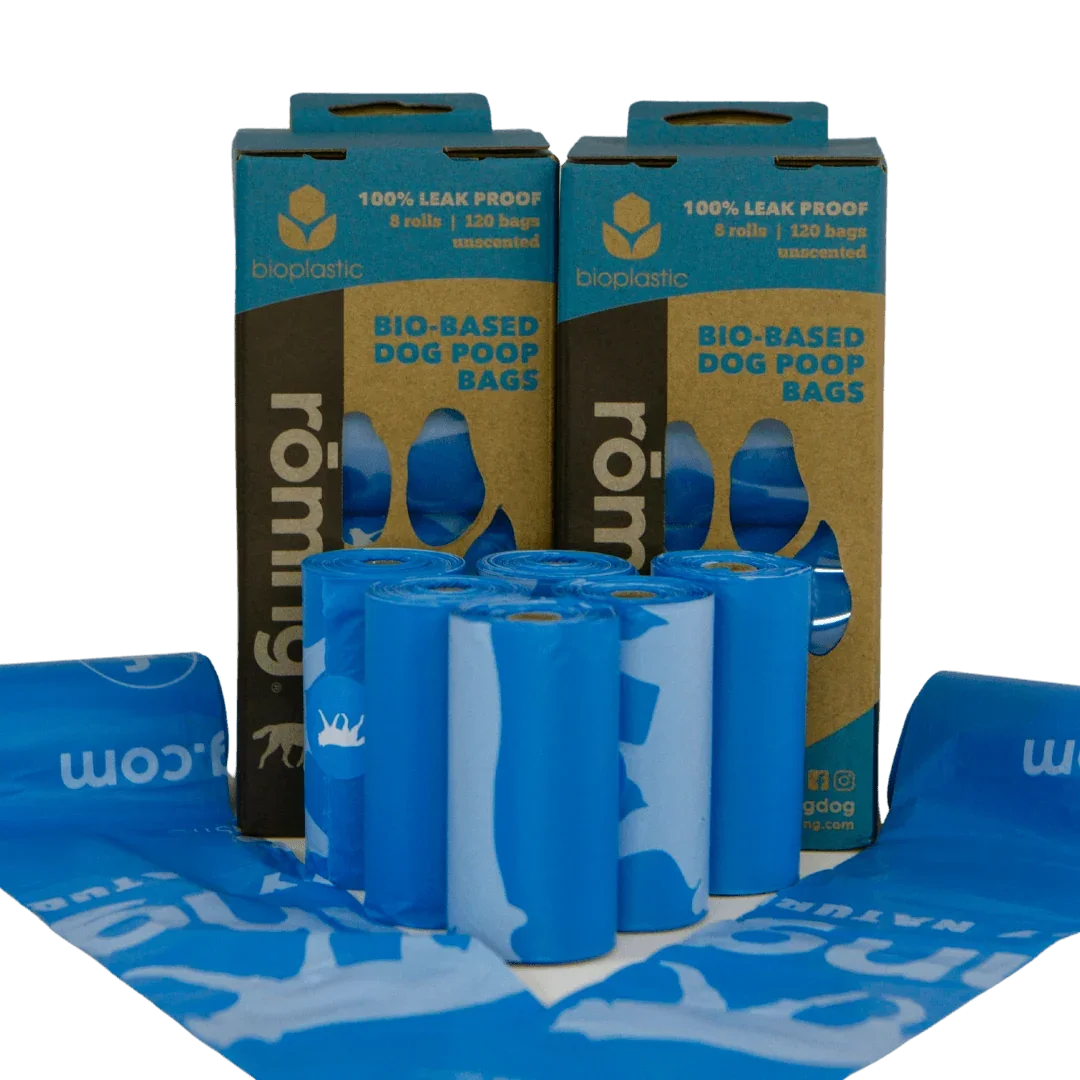 bio-based dog poop bags by rōmng