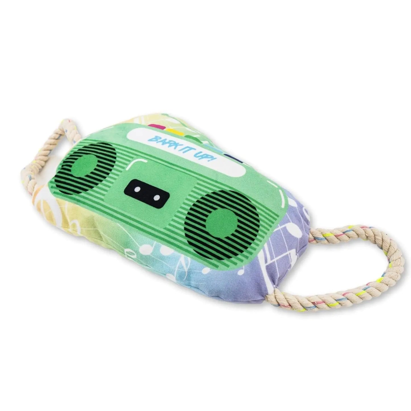 Retro Boombox Plush Dog Toy – with Squeaker & Crinkle Paper for Fun Play American Pet Supplies