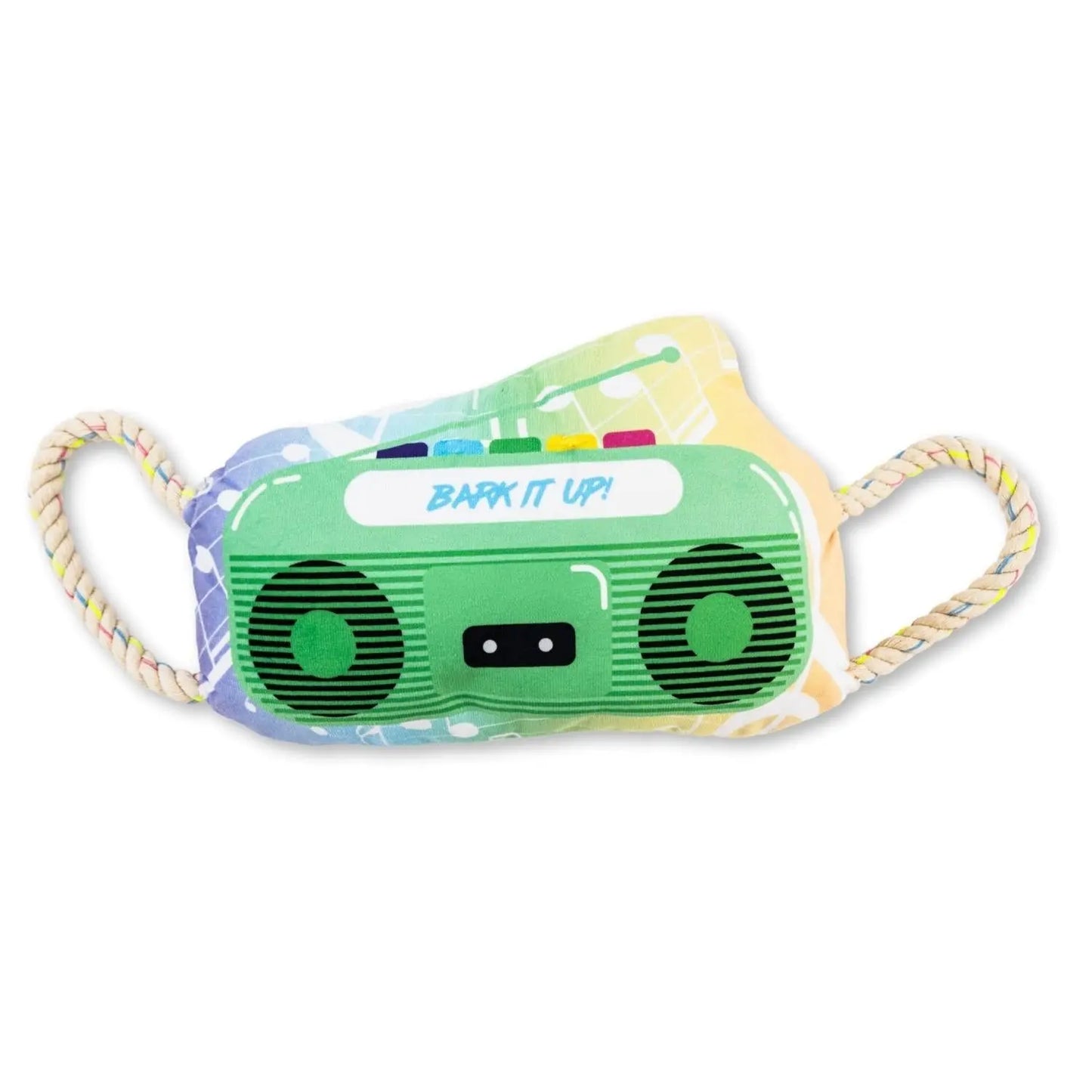 Retro Boombox Plush Dog Toy – with Squeaker & Crinkle Paper for Fun Play American Pet Supplies