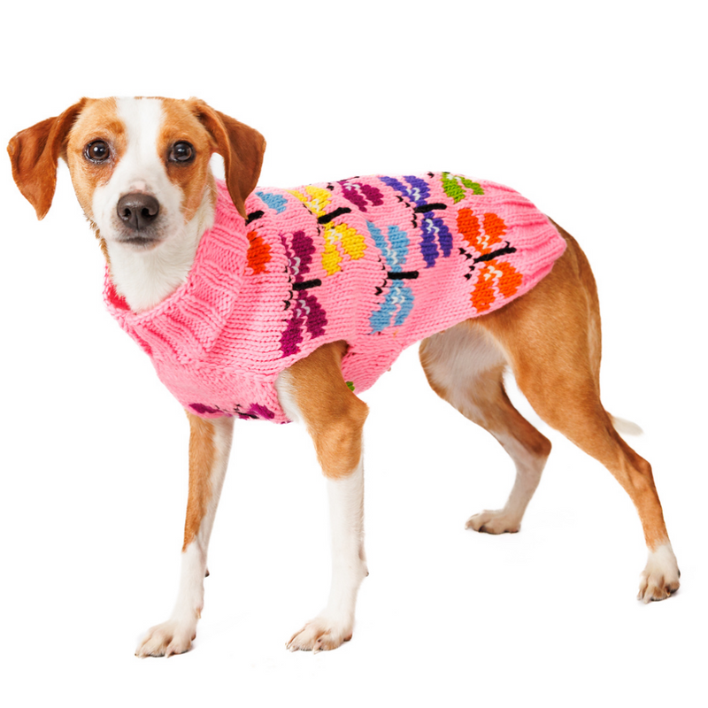 Butterfly Wool Dog Sweater