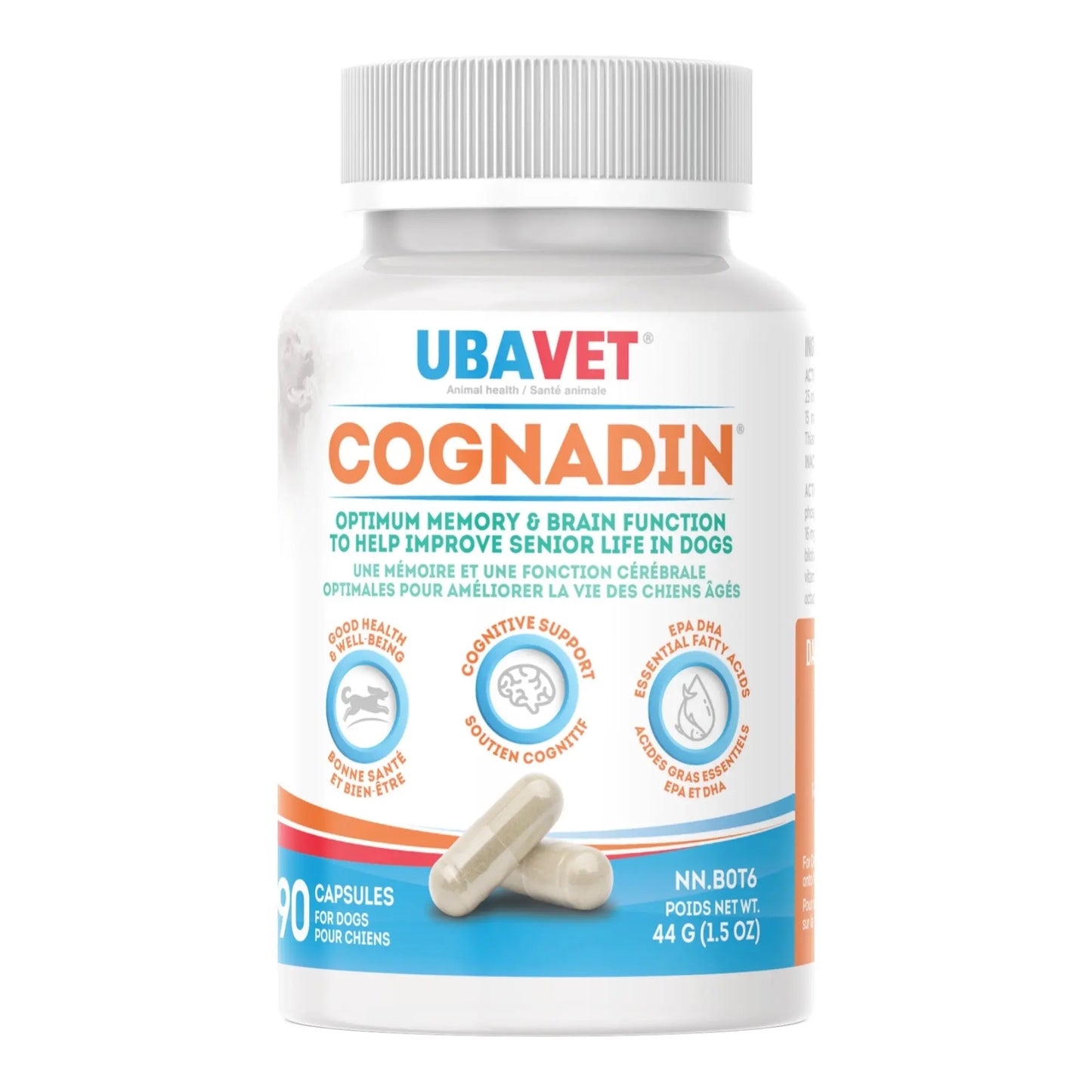 UBAVET Cognadin Memory & Brain Support for Senior Dogs – (90 ct) American Pet Supplies