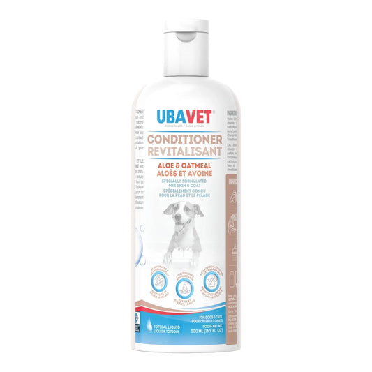 UBAVET Aloe & Oatmeal Conditioner for Dogs & Cats – Nourishing & Soothing Formula for Sensitive Skin – (16.9 fl oz / 500ml) American Pet Supplies