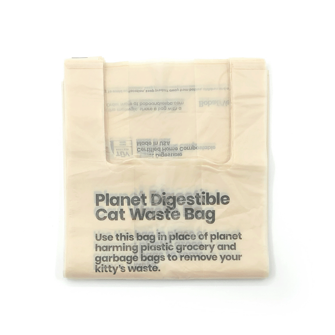 Boba & Vespa Cat Litter Bag Holder in Natural Cotton Canvas The Kind Pet