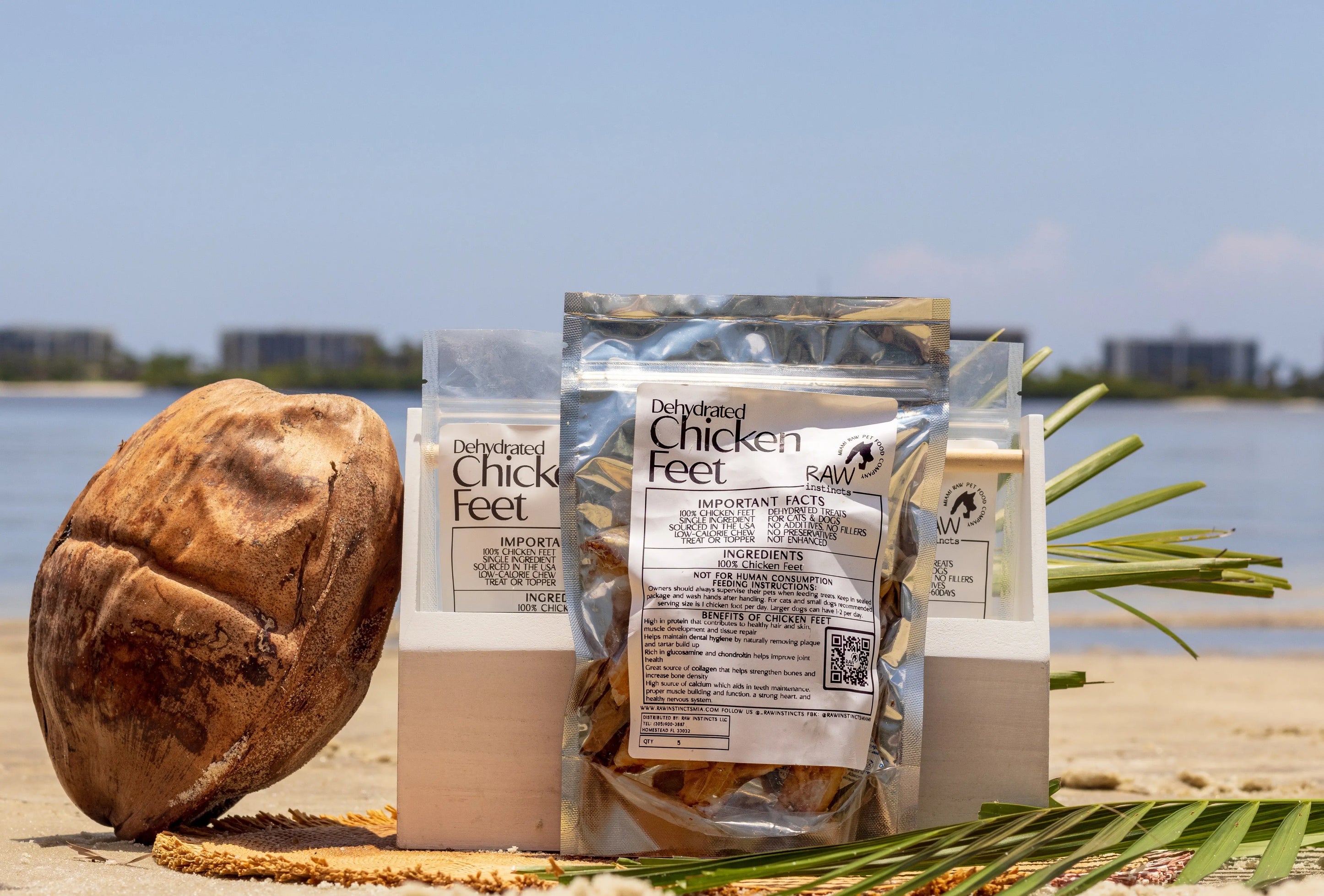 Dehydrated Chicken Feet – 5ct | Raw Instincts | Natural Chew for Cats & Dogs Raw Instincts