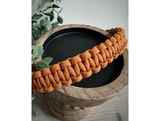 Cobra Braid in Mustard - Handmade Dog Collar Pawsh Pup Co.