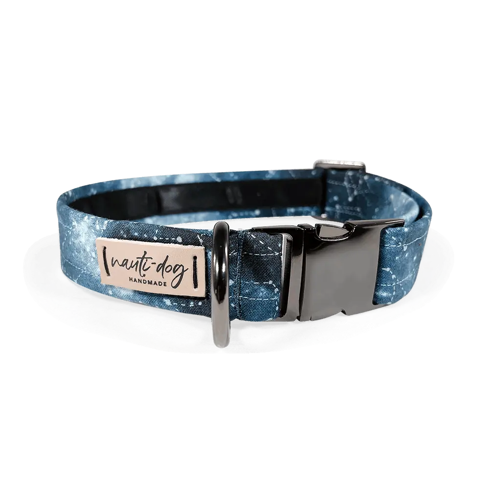 Constellation Astrological Star Chart Buckle & Martingale Dog Collar Nauti-dog Handmade