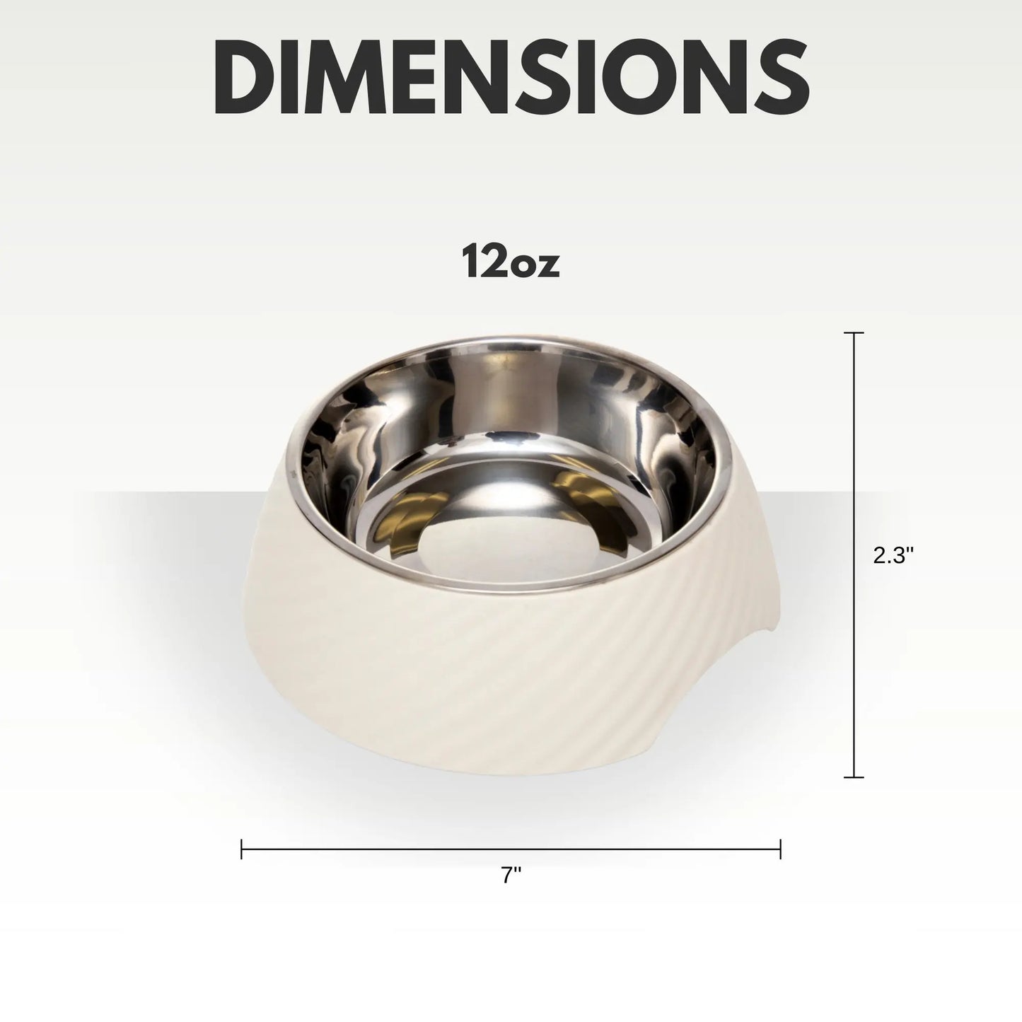 Country Living Set of 2 Round Twill Melamine Dog Bowls with Removable Stainless Steel Inserts – White Swan American Pet Supplies