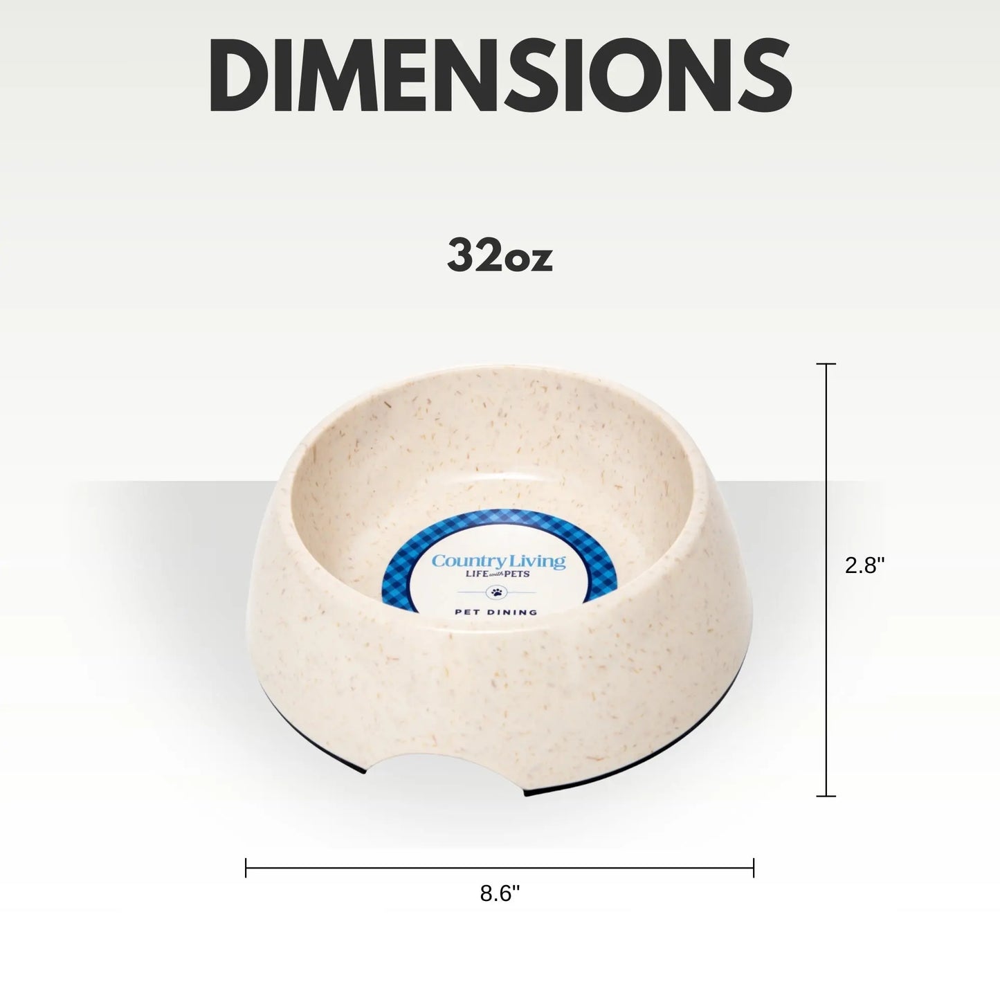 Country Living Set of 2 Natural Fiber Dog Bowls – White Swan American Pet Supplies