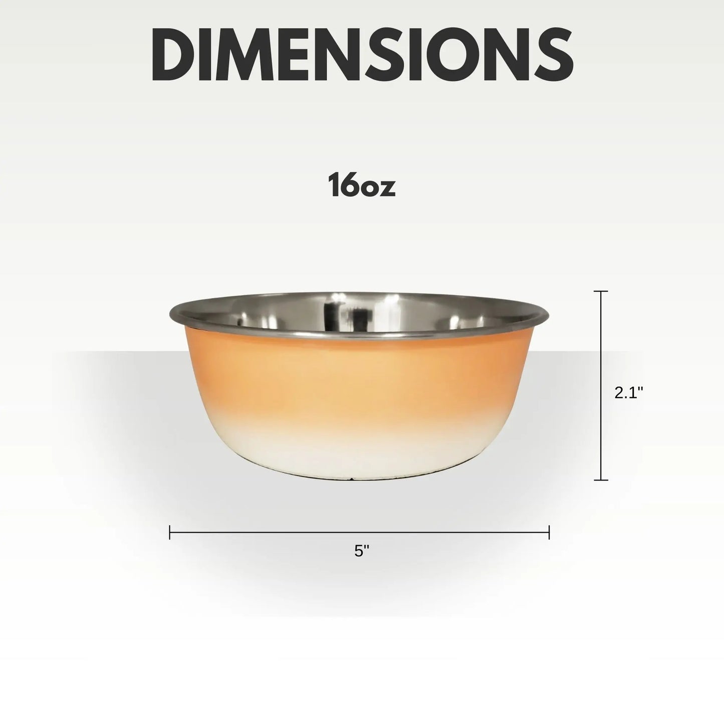 Deep Dog Bowl – Stainless Steel Bowl, Ideal for Small, Medium & Large Dogs – Peach Coral American Pet Supplies