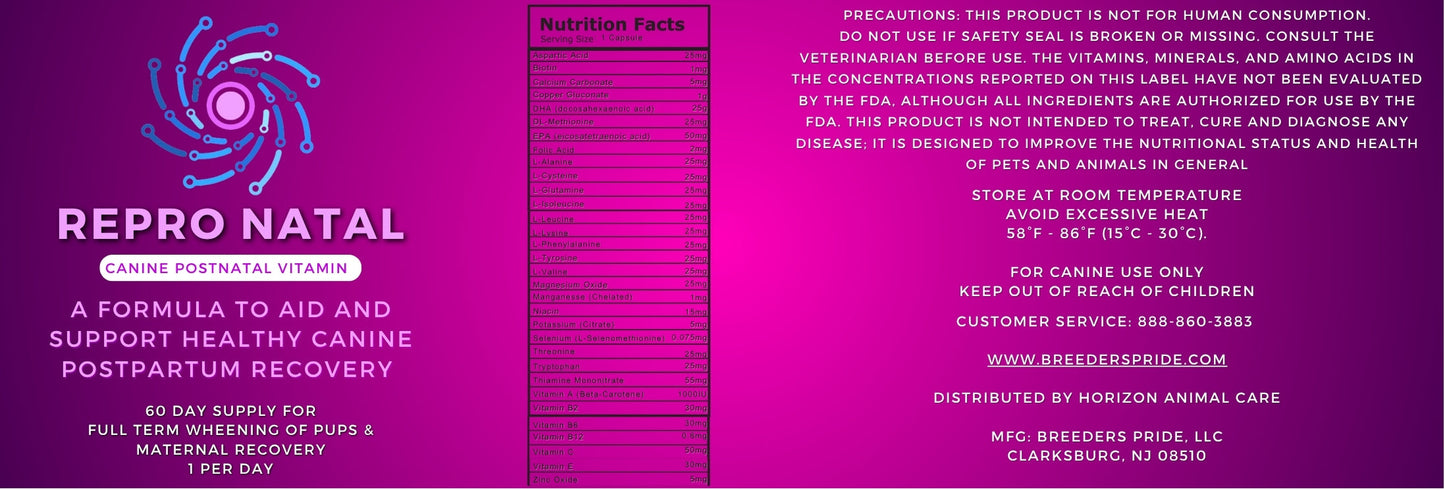 ReproNatal™ Canine Postnatal Horizon Animal Care