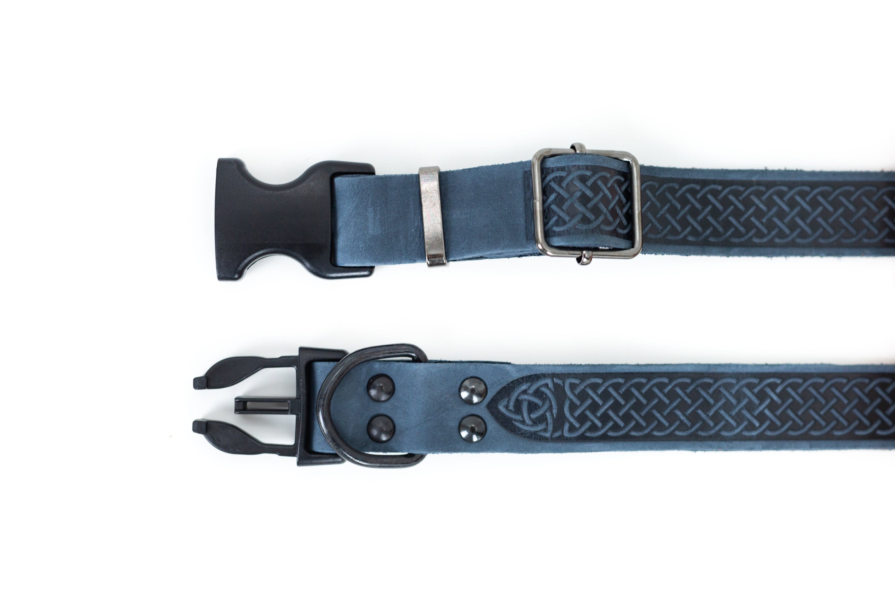 Celtic Sport Quick-Release Leather Dog Collar