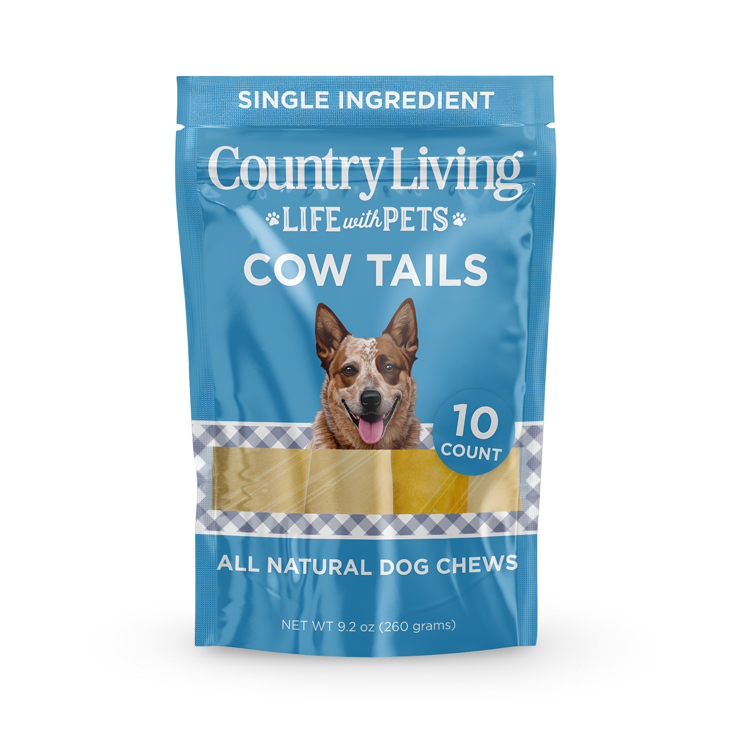 Country Living Natural Cow Ears Dog Chews – 10 Count Bag – All-Natural, Single-Ingredient, Long-Lasting Dog Chews – High-Protein, Low-Fat, Rawhide-Free – Supports Dental Health American Pet Supplies