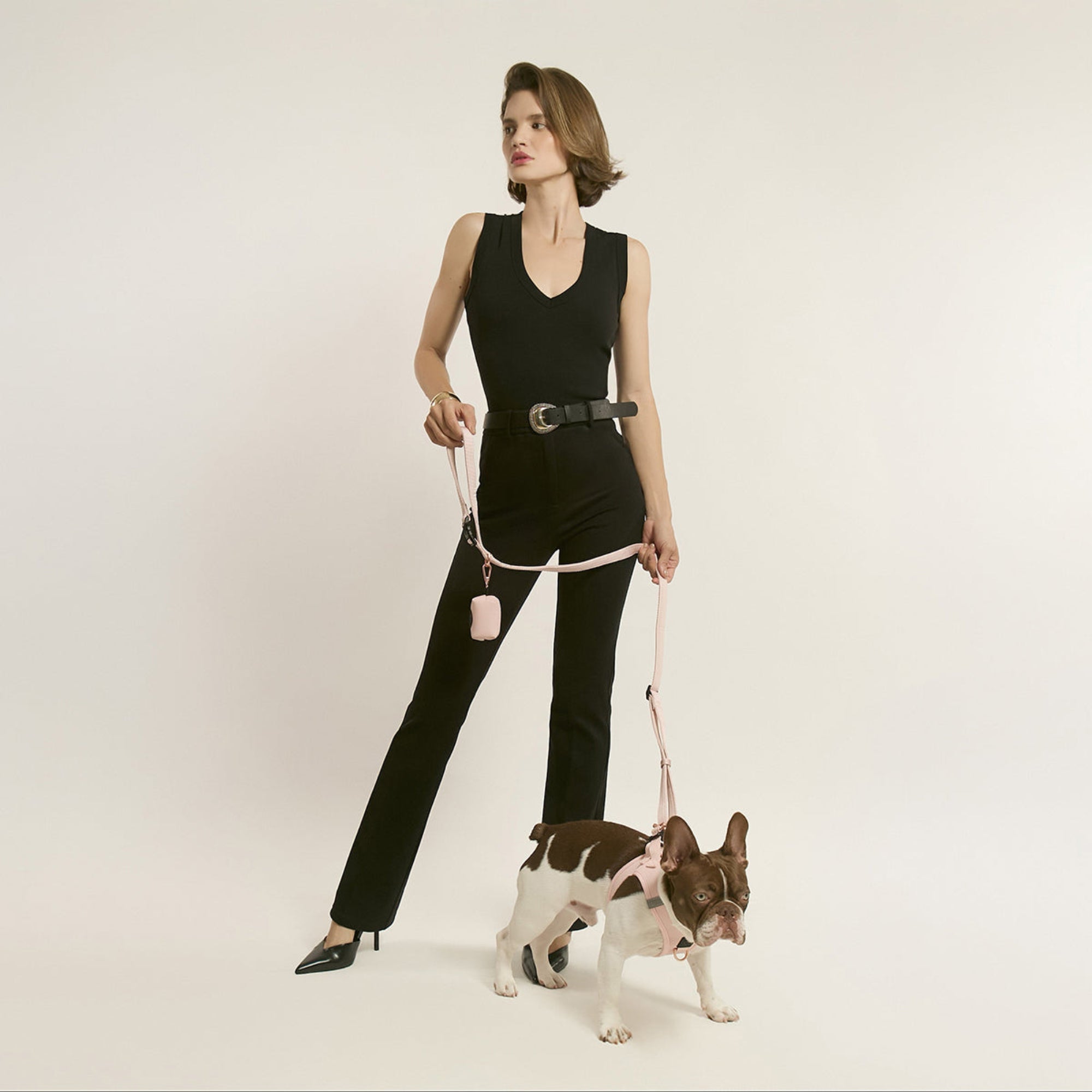 3-in-1 City Dog Leash - Blush