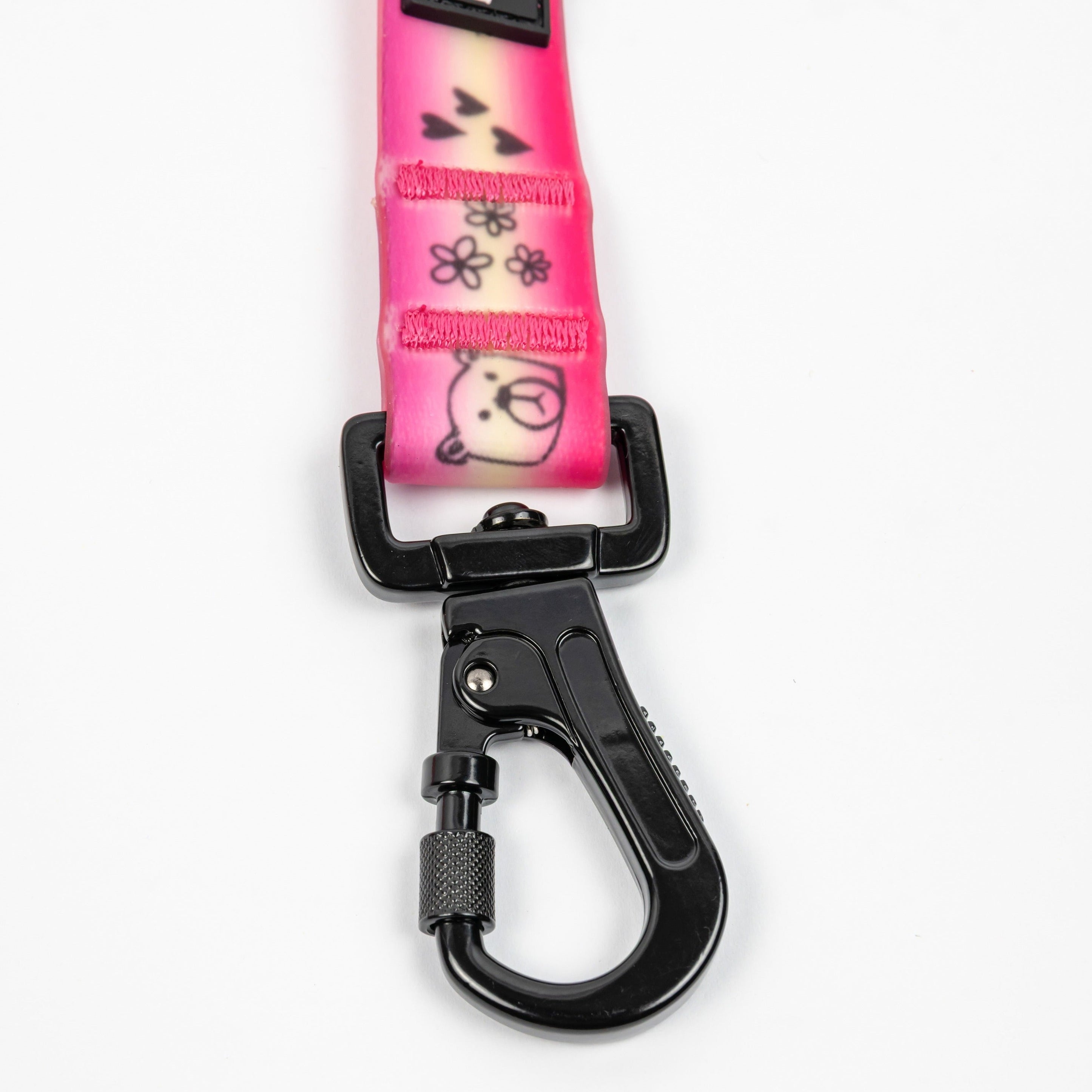 Doodles Print Waterproof Dog Leash - Pink Gradient