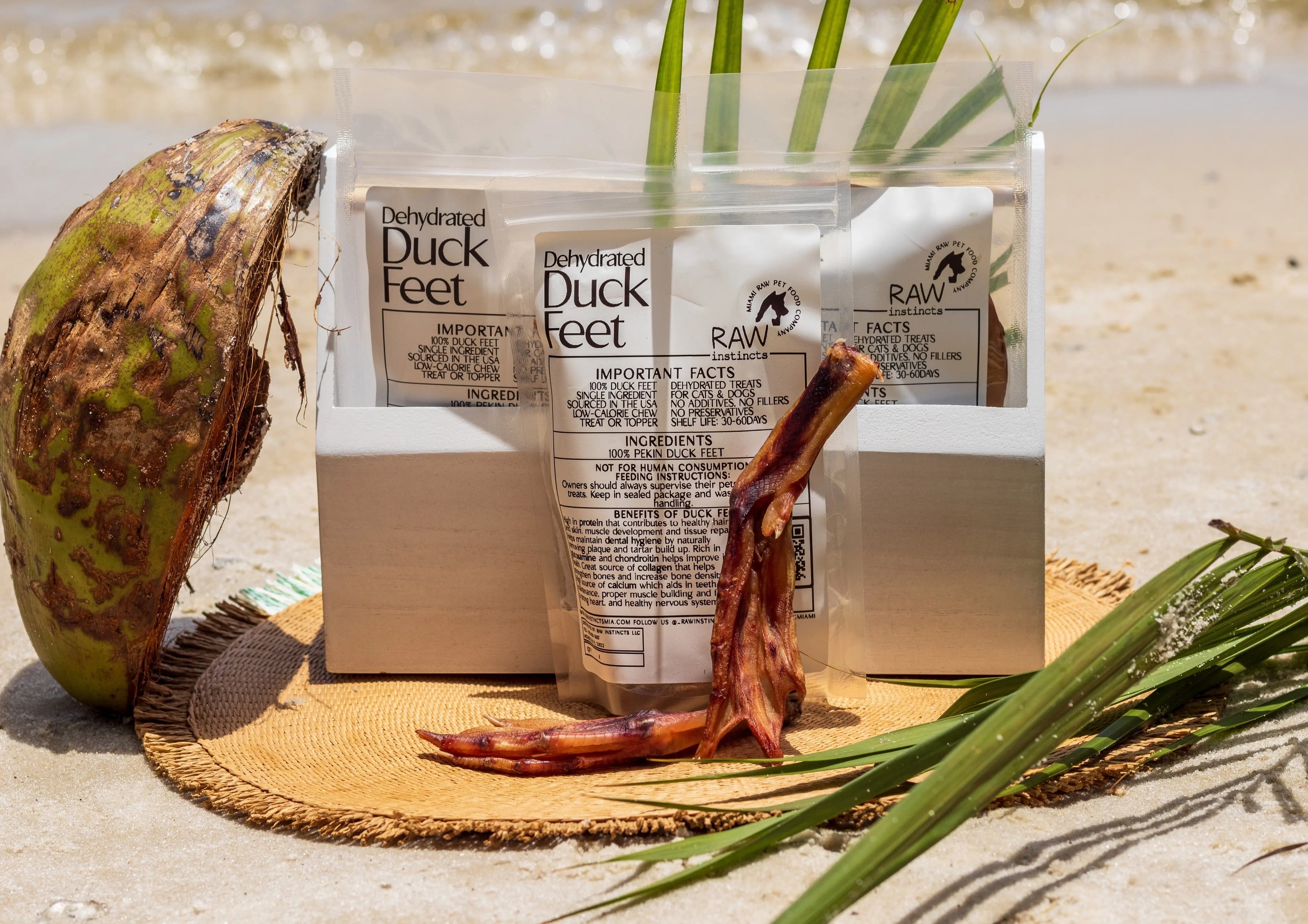 Dehydrated Duck Feet for Dogs & Cats — 100% Pekin Duck | Raw Instincts USA Raw Instincts