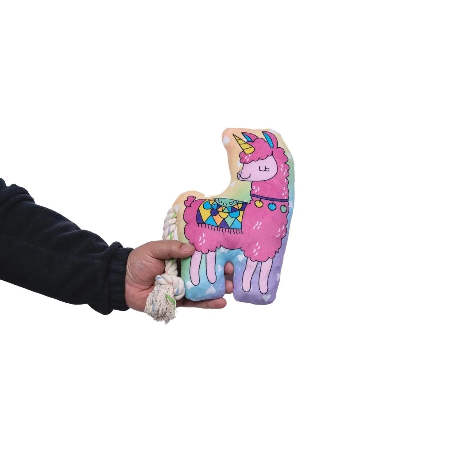 Magical Llama Plush Dog Toy – with Squeaker & Crinkle Paper for Fun Play American Pet Supplies