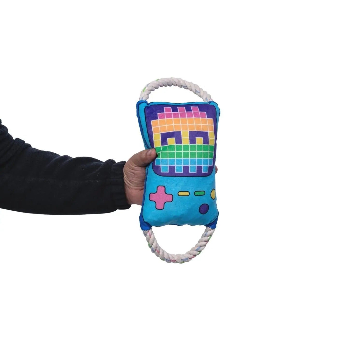 Retro Gamer Plush Dog Toy – with Squeaker & Crinkle Paper for Fun Play American Pet Supplies