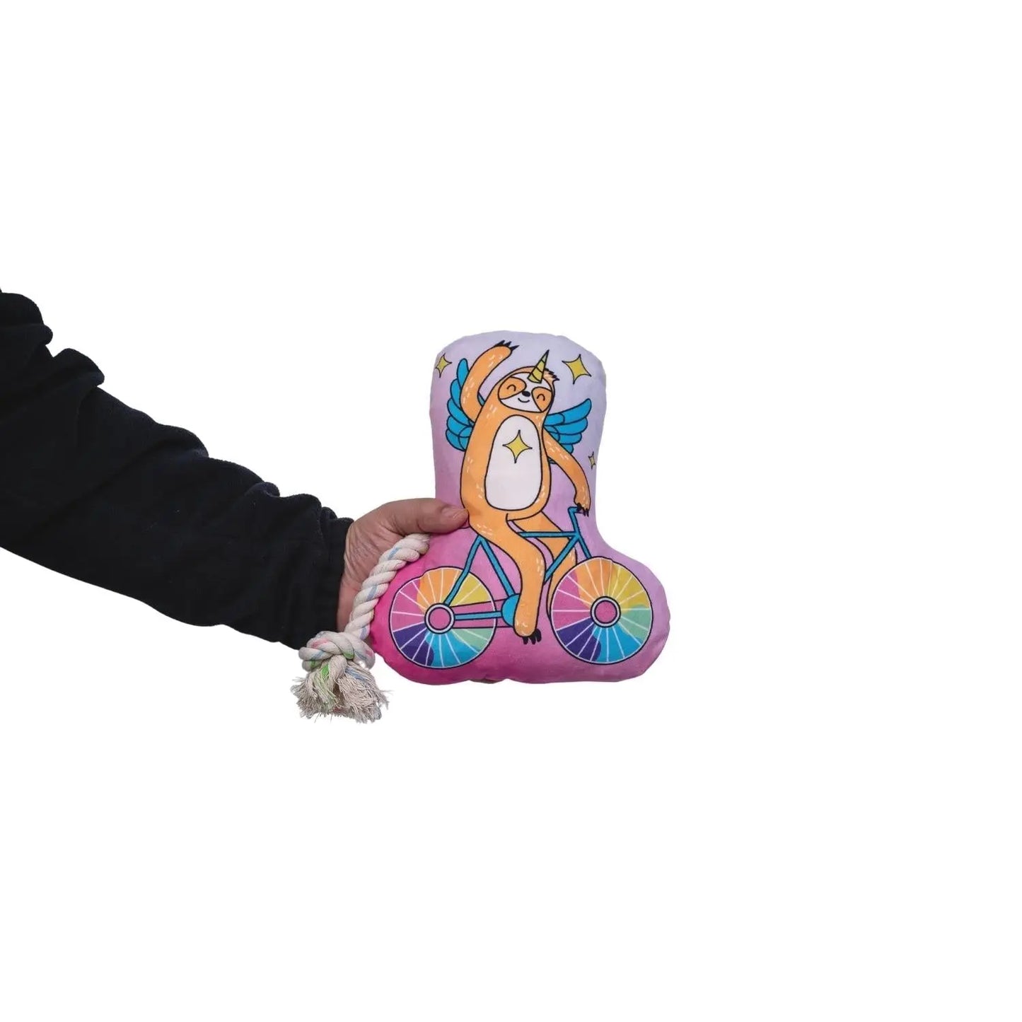 Slow Biker Plush Dog Toy – with Squeaker & Crinkle Paper for Fun Play American Pet Supplies