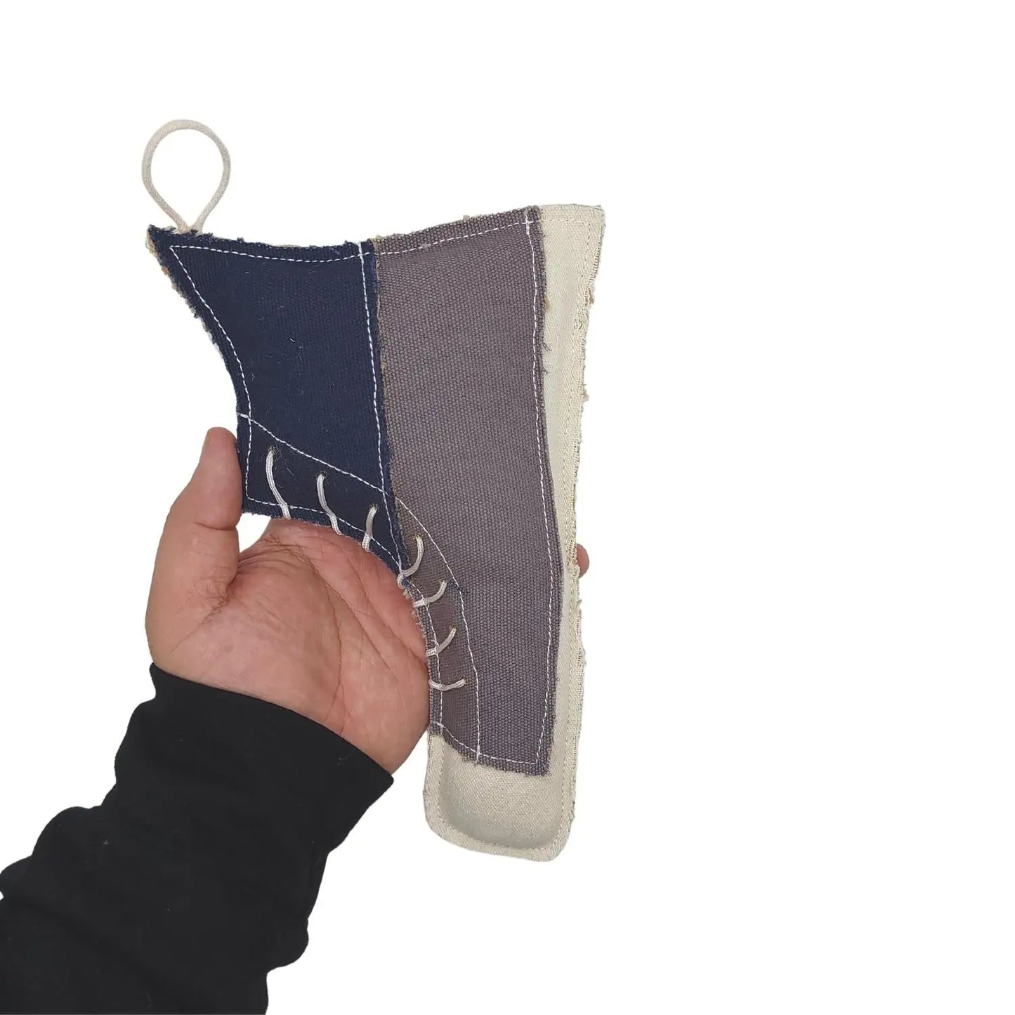 Country Living Canvas & Jute Shoe-Shaped Dog Chew Toy – Durable, Safe and Non-Toxic American Pet Supplies