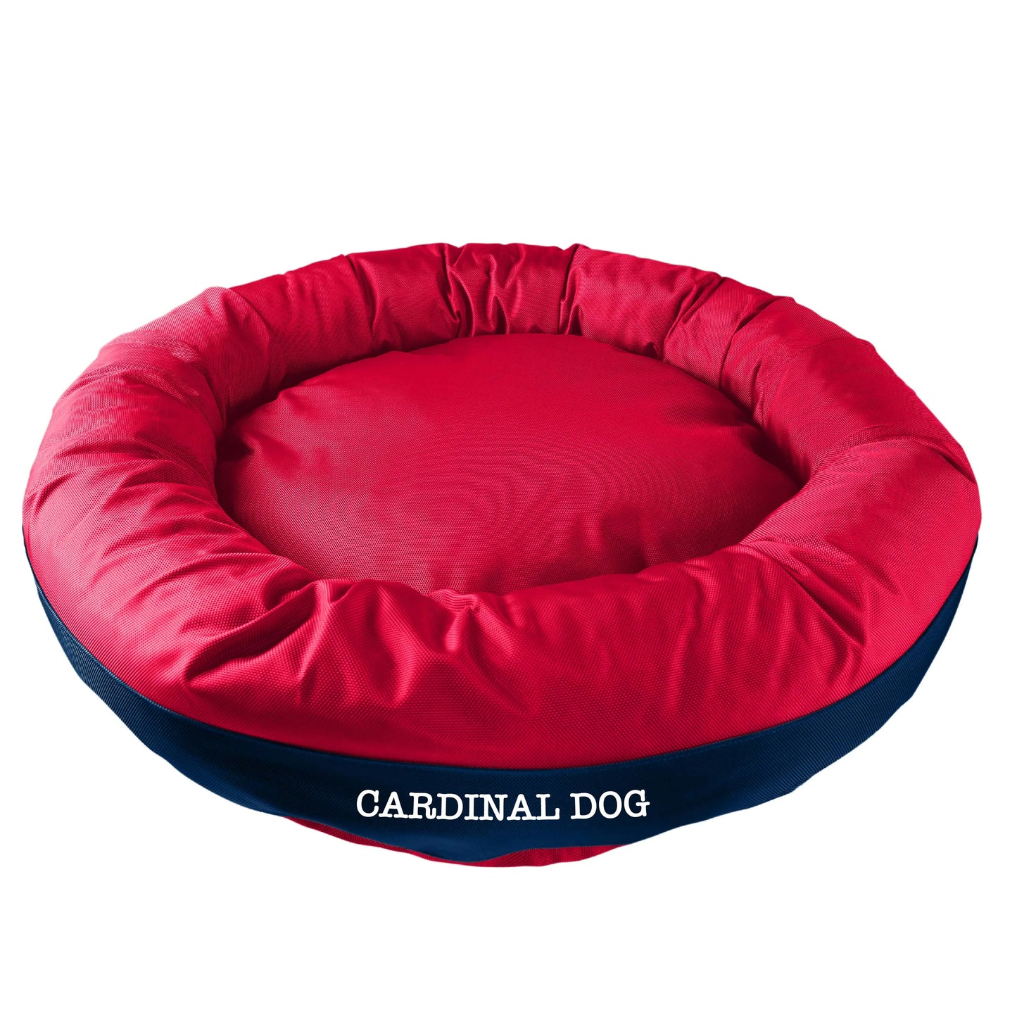 Dog Bed Round Bolster Armor Baseball American Dog