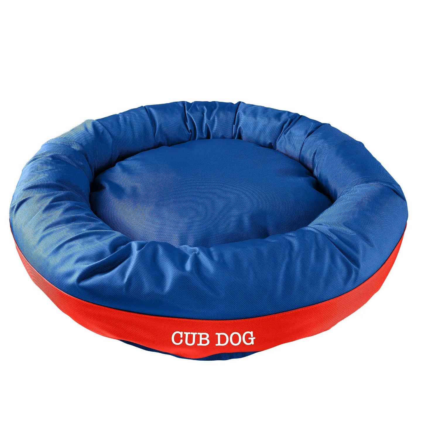 Dog Bed Round Bolster Armor Baseball American Dog