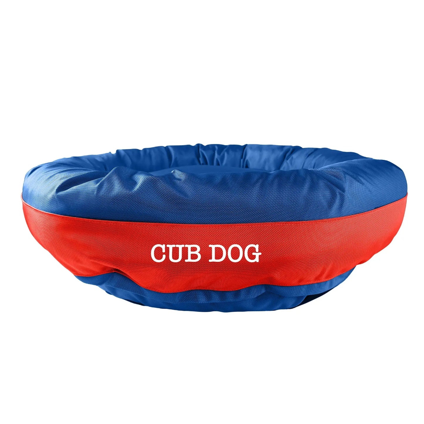 Dog Bed Round Bolster Armor Baseball American Dog
